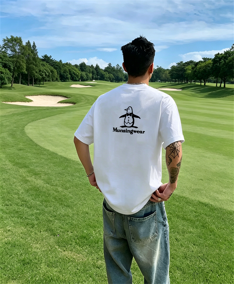 Golf Equipment Rental - Men's Golf T-Shirt Short Sleeve Penguin