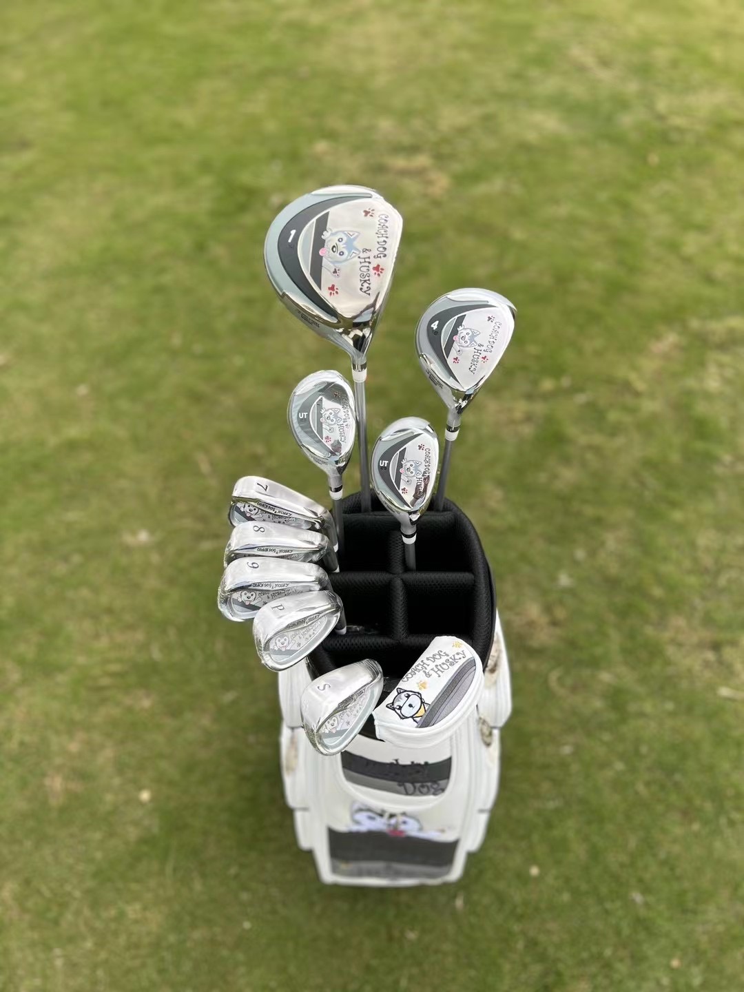 Golf Equipment Images - Happy dog ​​cartoon image golf club