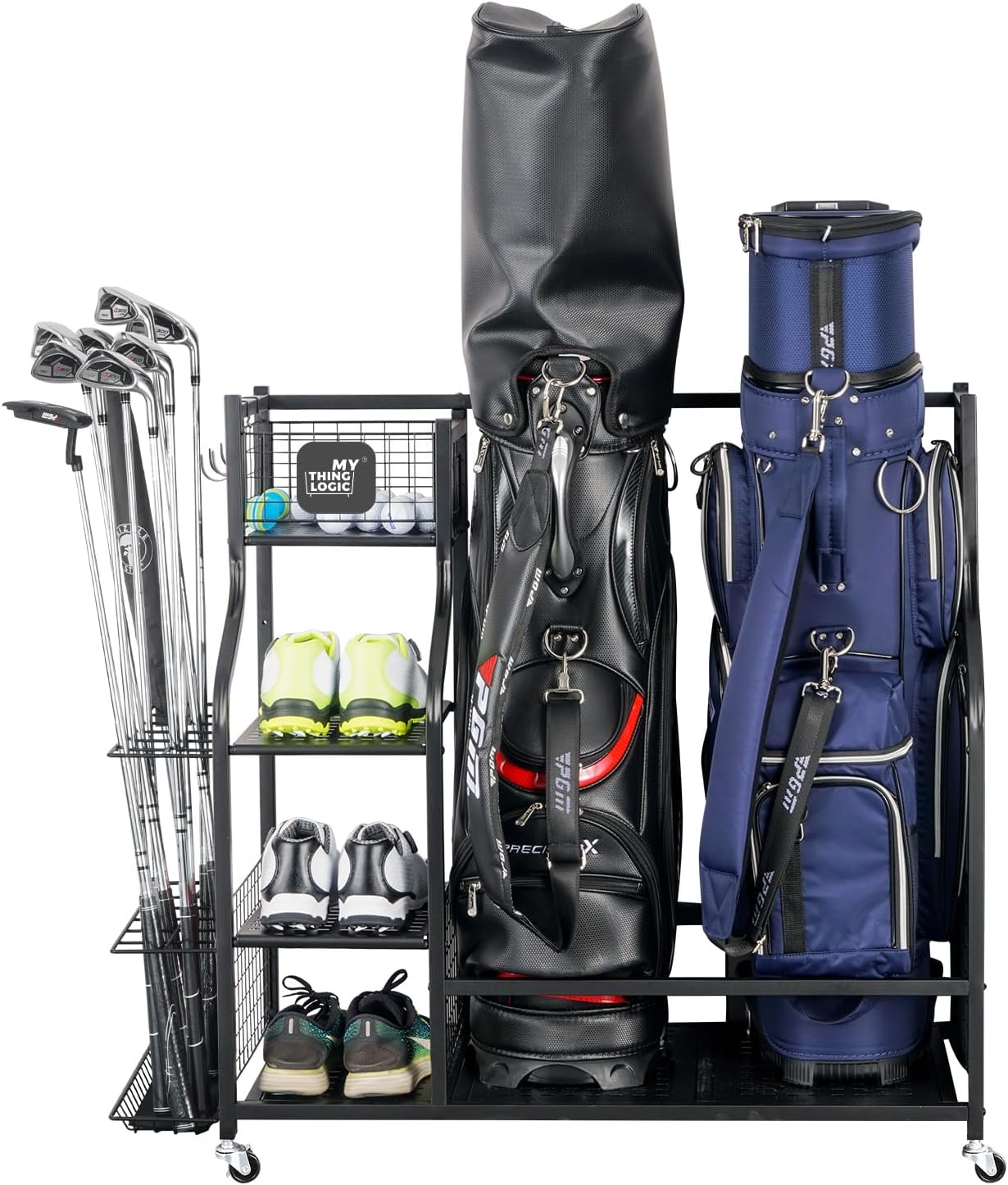 Golf Equipment Garage Storage - Golf Storage Garage Organizer, Golf Bag