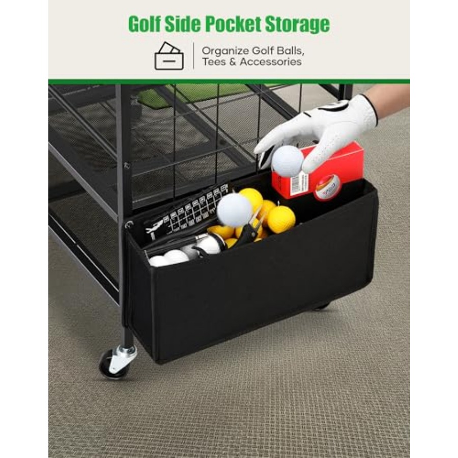 Golf Bag Storage Garage Organi - Golf Equipment Garage Storage บทวิจารณ์และราคา
