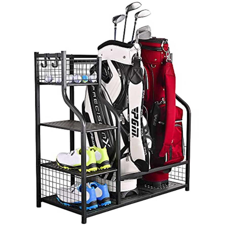 Golf Bag Garage Storage Organi - Golf Equipment Garage Storage บทวิจารณ์และราคา