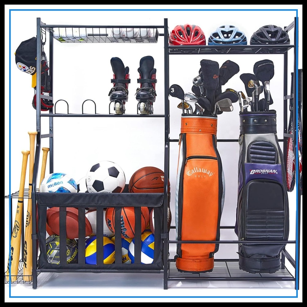Garage Sports Equipment Organi - Golf Equipment Garage Storage บทวิจารณ์และราคา