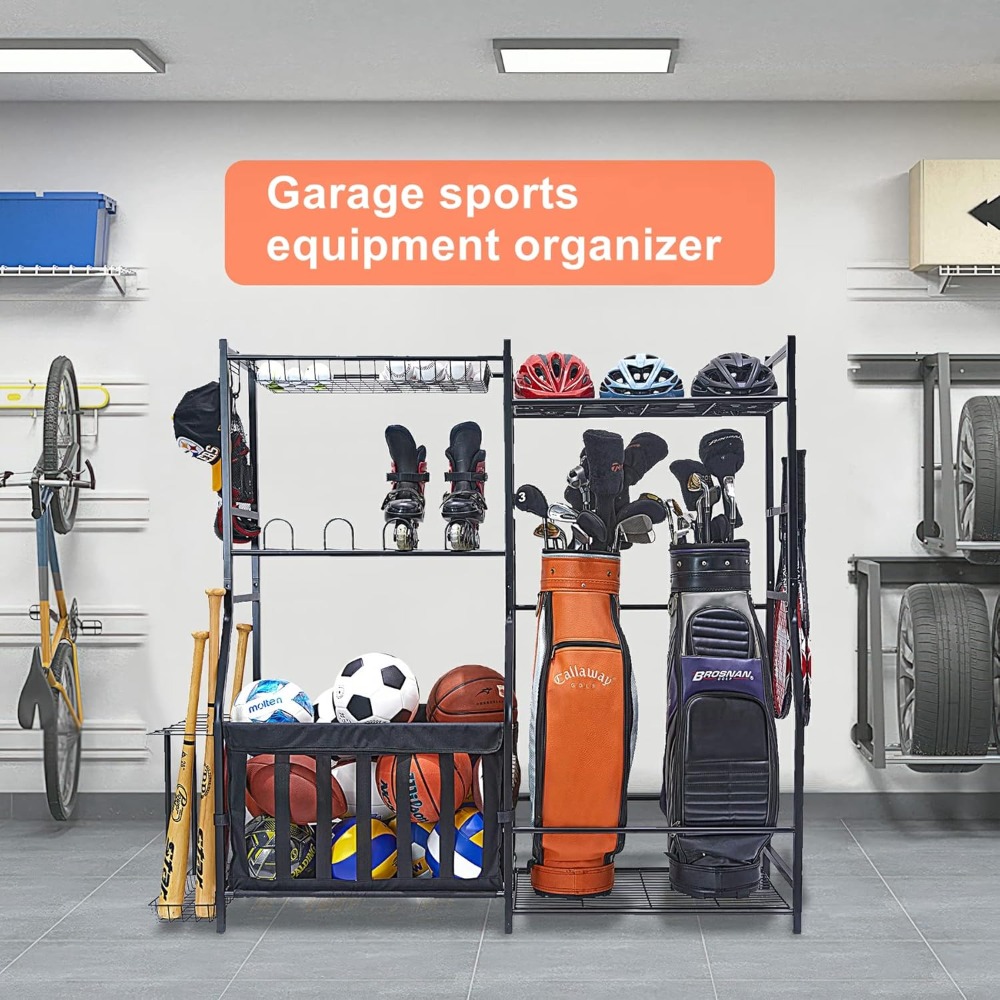 Garage Sports Equipment Organi - Golf Equipment Garage Storage บทวิจารณ์และราคา