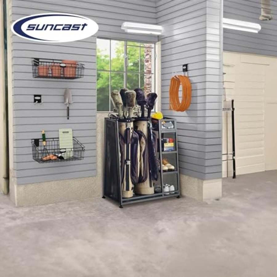 Heavy-duty metal golf bag and  - Golf Equipment Garage Storage บทวิจารณ์และราคา