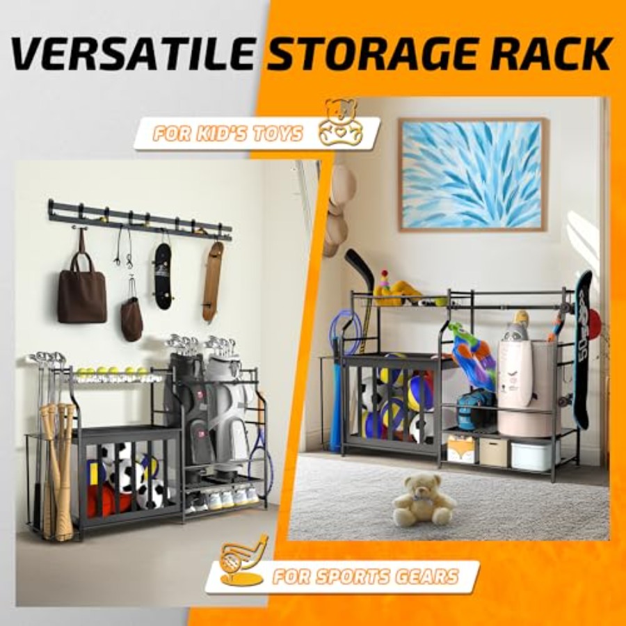 Sports Equipment Organizer Rac - Golf Equipment Garage Storage บทวิจารณ์และราคา