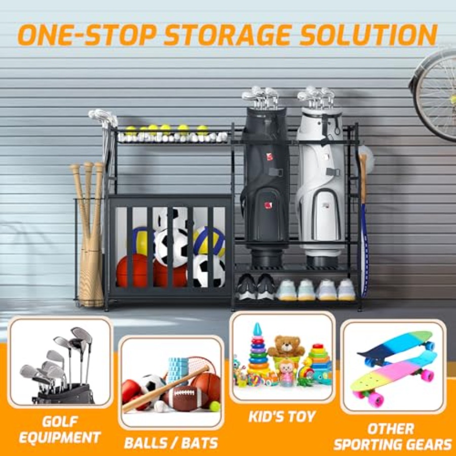Sports Equipment Organizer Rac - Golf Equipment Garage Storage บทวิจารณ์และราคา