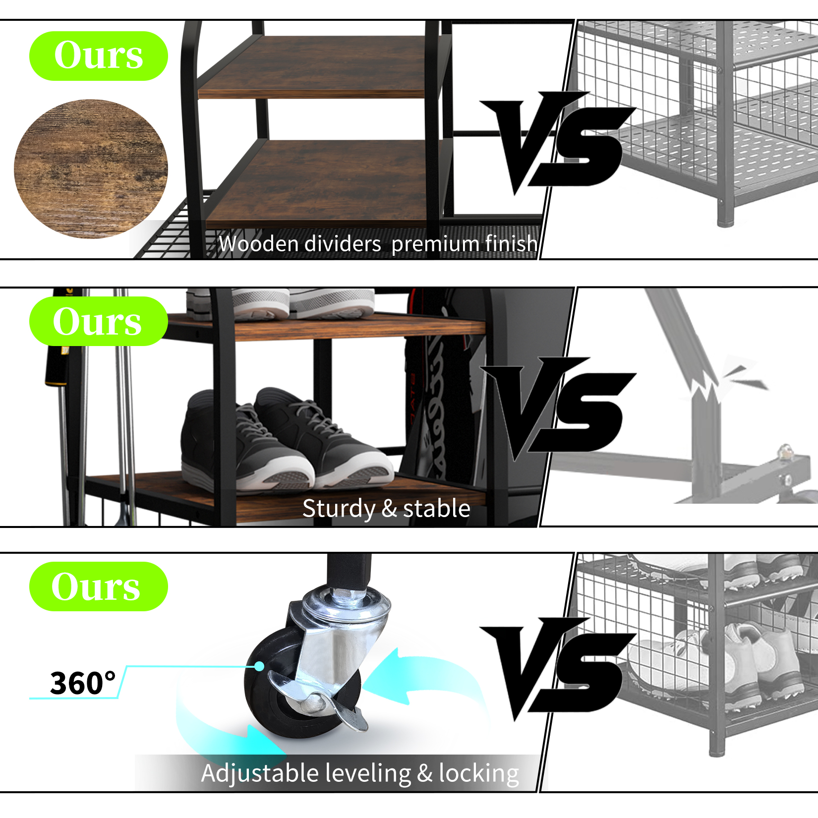 Golf Storage Garage Organizer  - Golf Equipment Garage Storage บทวิจารณ์และราคา