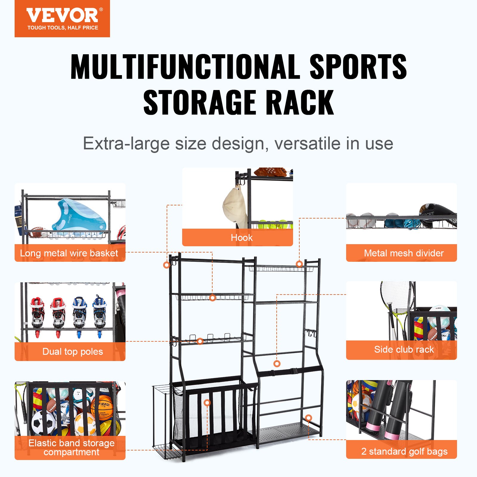Golf Storage Garage Organizer, - Golf Equipment Garage Storage บทวิจารณ์และราคา