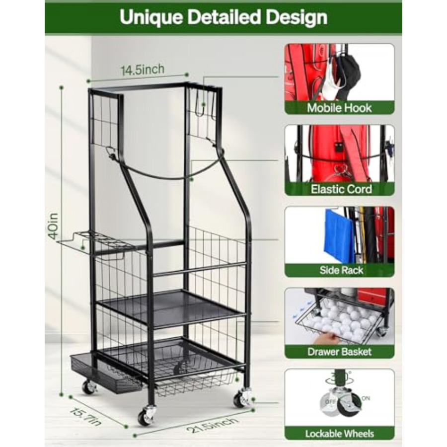 Golf Bags Storage Garage Organ - Golf Equipment Garage Storage บทวิจารณ์และราคา