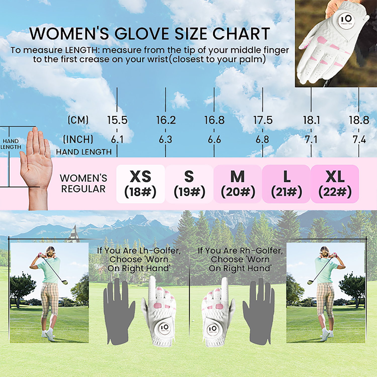 6 Pcs Rain Grip All Weather Wo - Golf Glove Cadet บทวิจารณ์และราคา