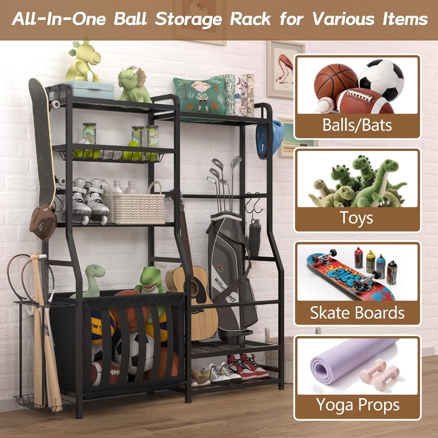 Garage Sports Equipment Organi - Golf Equipment Garage Storage บทวิจารณ์และราคา