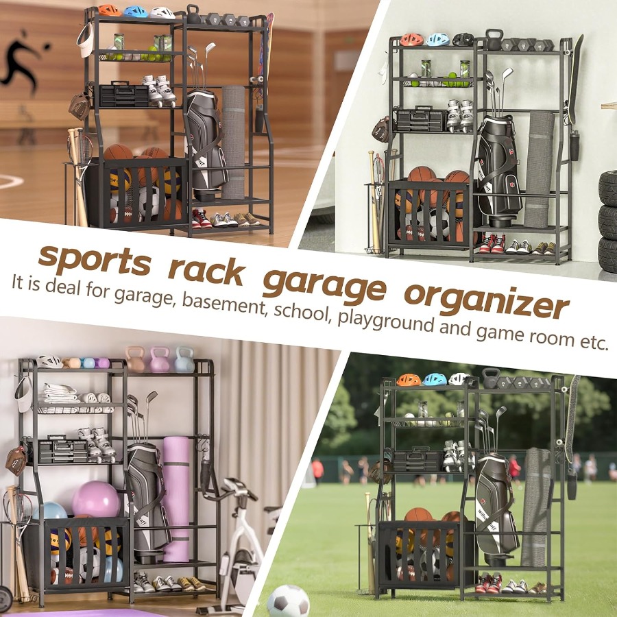 Garage Sports Equipment Organi - Golf Equipment Garage Storage บทวิจารณ์และราคา