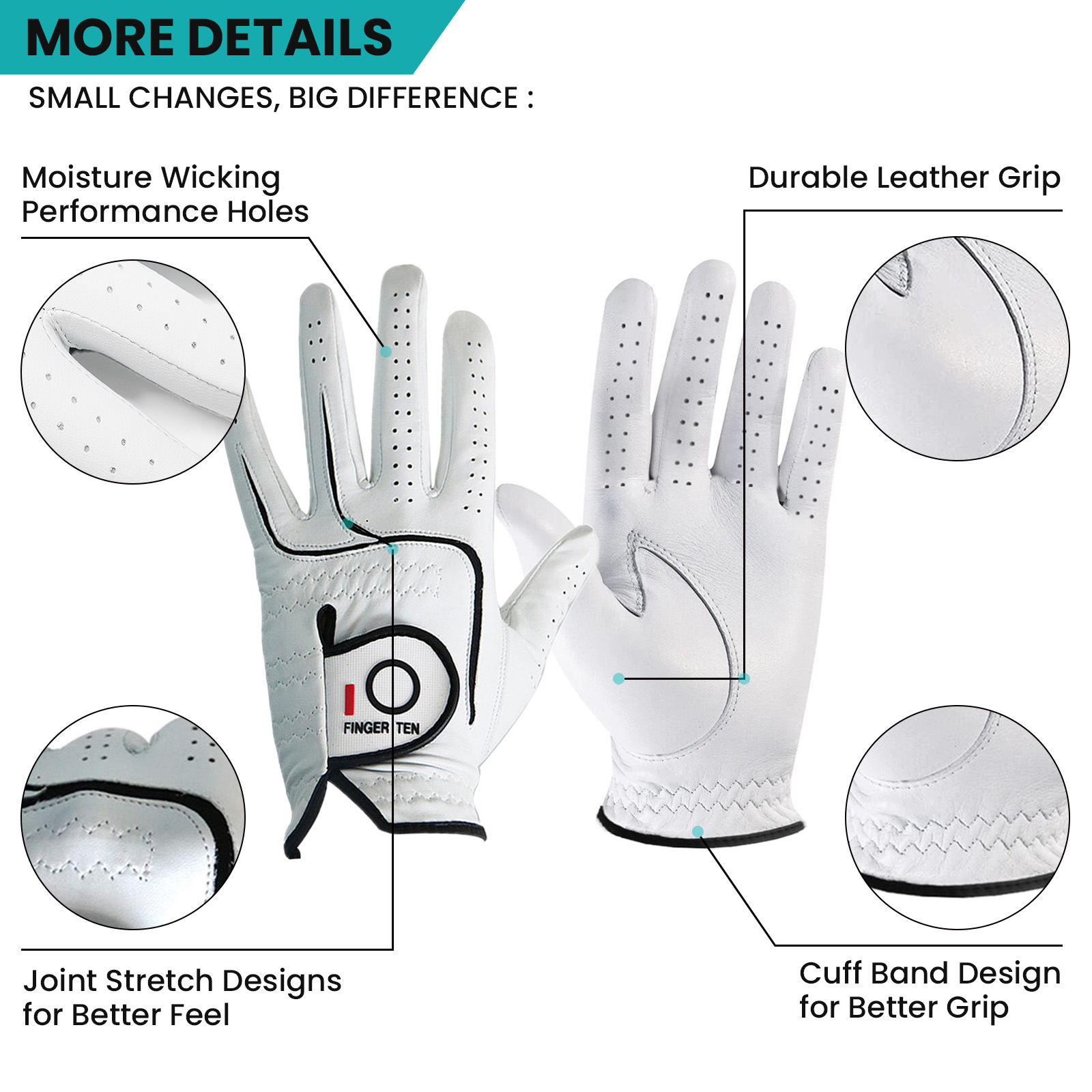 Left Right Hand Golf Gloves Me - Golf Glove Cadet บทวิจารณ์และราคา