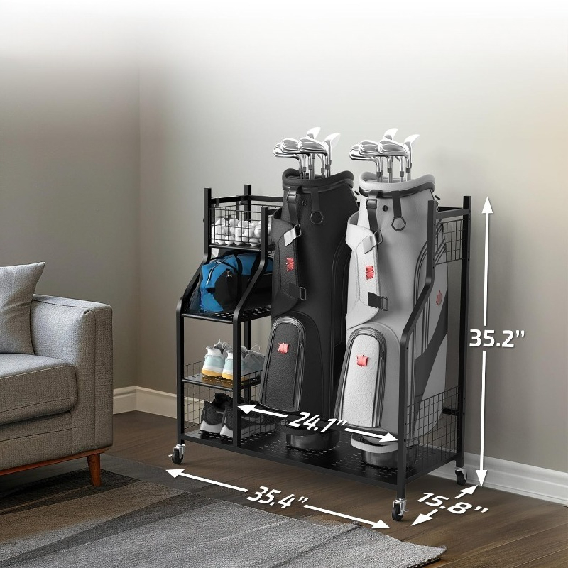 Golf Bag Storage Rack, Club Di - Golf Equipment Manufacturers บทวิจารณ์และราคา