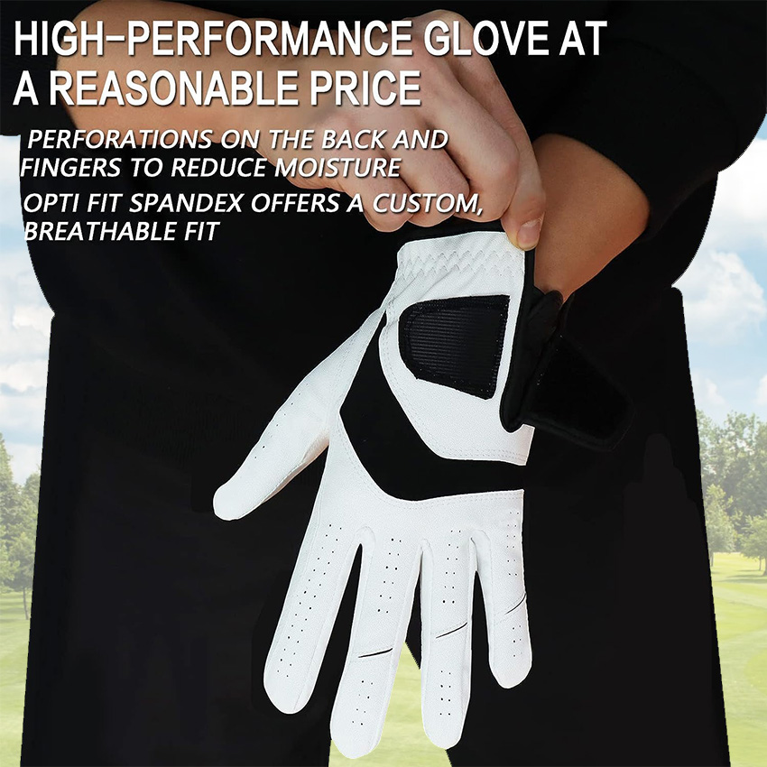 5 Pcs Golf Gloves Men Leather  - Golf Glove Cadet บทวิจารณ์และราคา