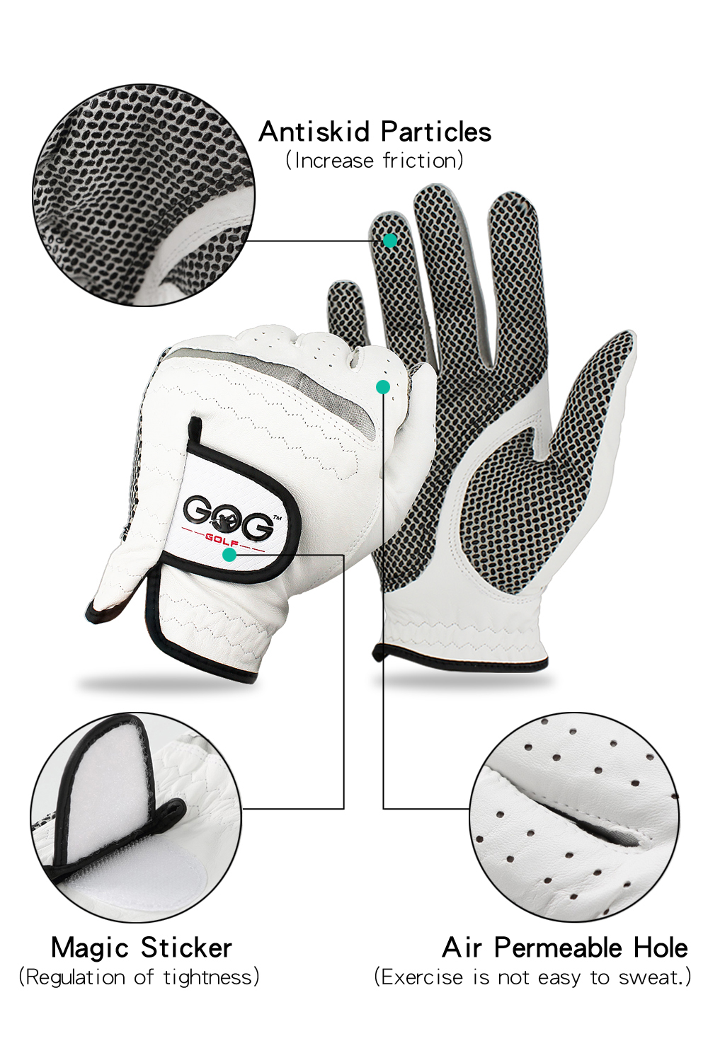 Pack 1 Pcs Golf Gloves Men Lef - Golf Glove Cadet บทวิจารณ์และราคา