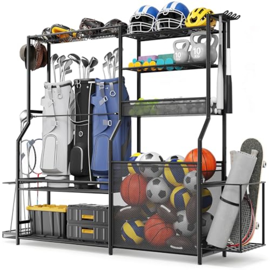 Garage Sports Equipment Organi - Golf Equipment Garage Storage บทวิจารณ์และราคา