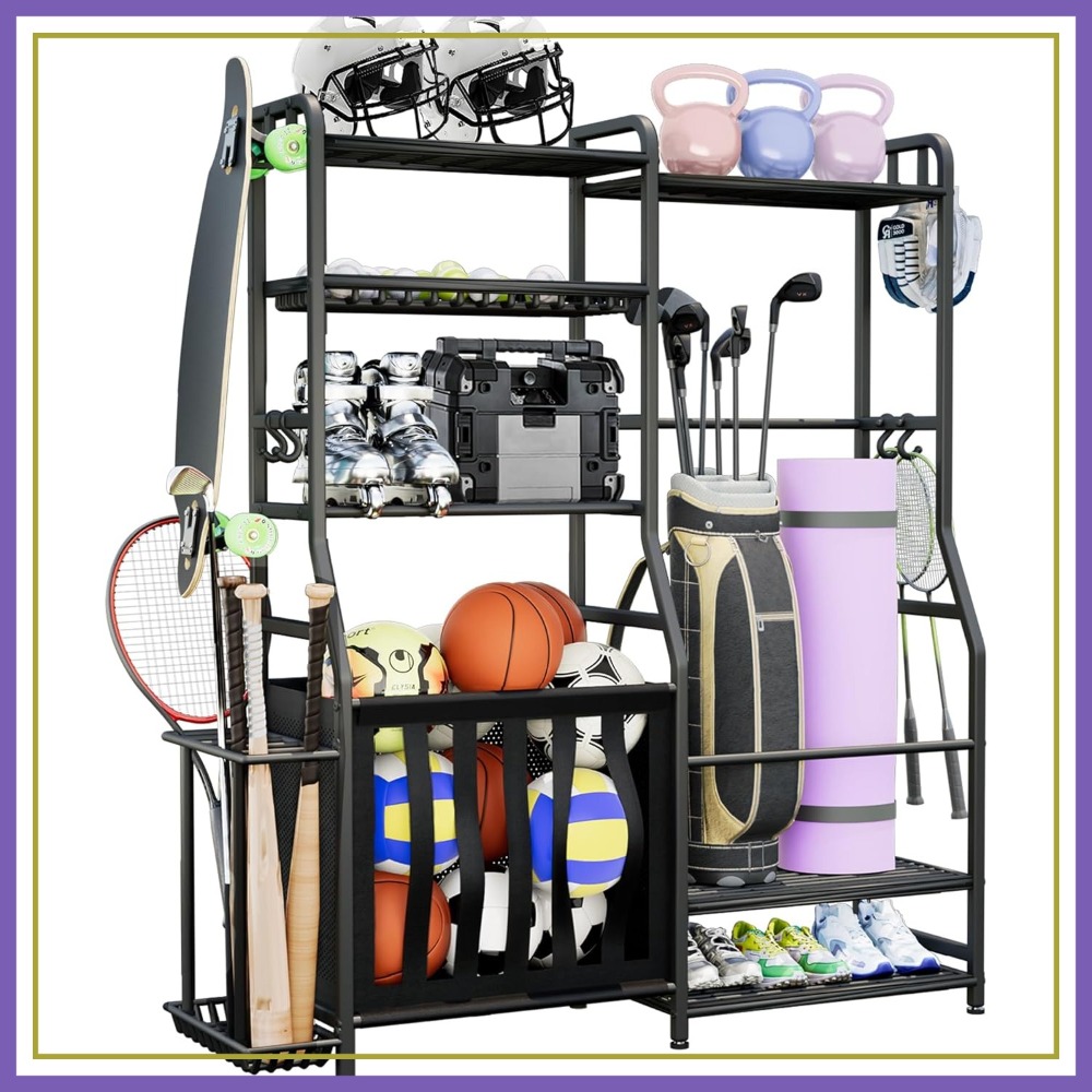 Garage Sports Equipment Organi - Golf Equipment Garage Storage บทวิจารณ์และราคา