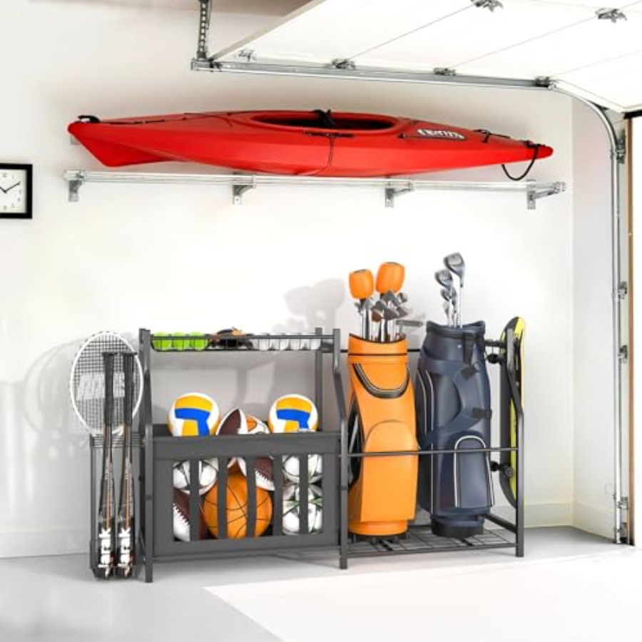 Garage Sports Equipment Organi - Golf Equipment Garage Storage บทวิจารณ์และราคา