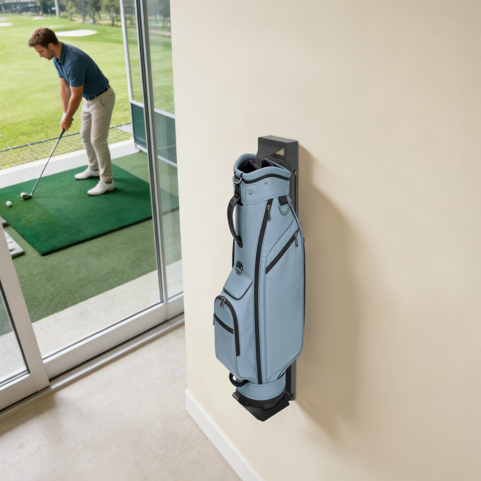 Wall Mount Golf Bag Holder Stu - Golf Equipment Garage Storage บทวิจารณ์และราคา