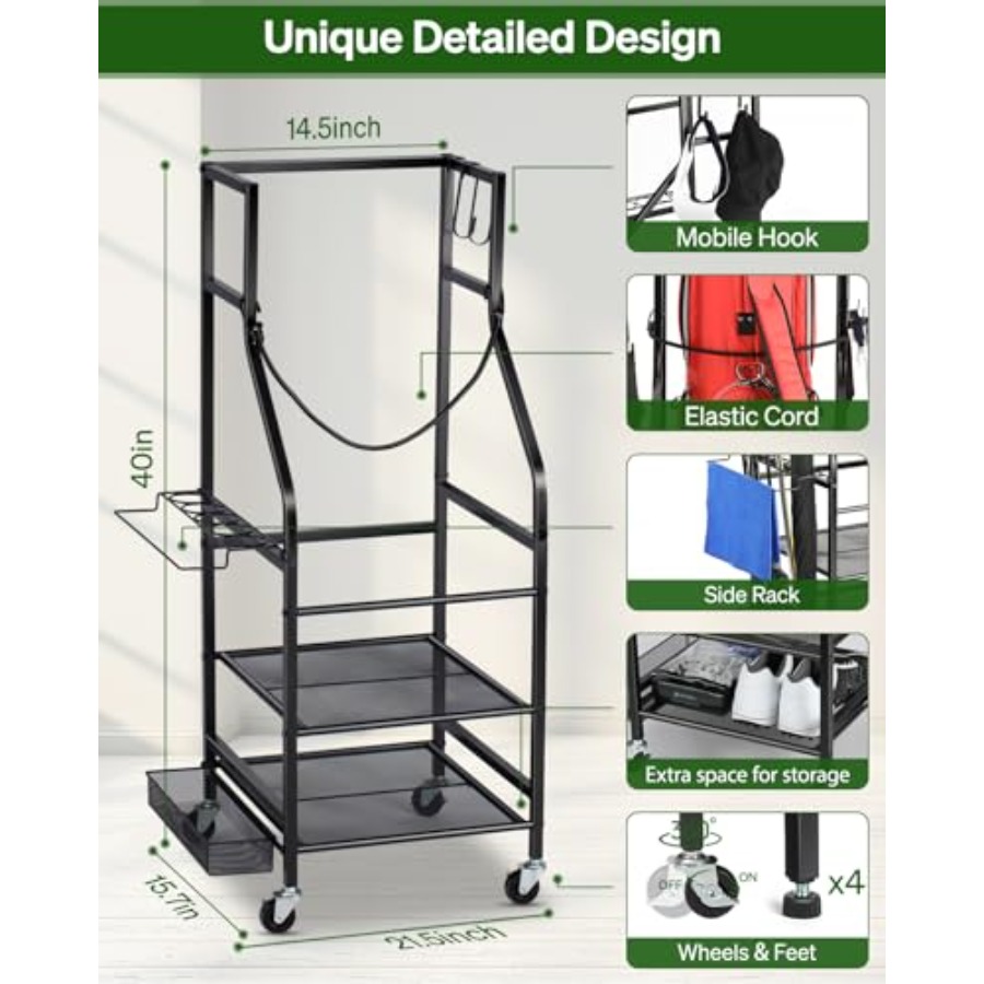 Golf Bags Storage Garage Organ - Golf Equipment Garage Storage บทวิจารณ์และราคา